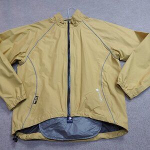 Lafuma Jacket Large Yellow Full Zip Gore-Tex Paclite Windbreaker Race Jacket